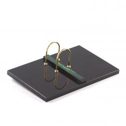 Письменный прибор &amp;quot;Орел&amp;quot; из малахита 7 предметов