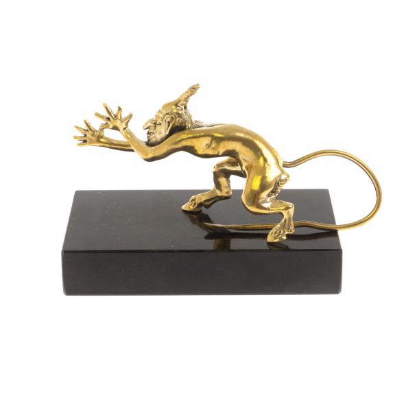 Бронзовая статуэтка &amp;quot;Чертик&amp;quot; долерит 129874