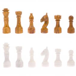 Шахматы из оникса &amp;quot;Европейские&amp;quot; доска 37х37 см