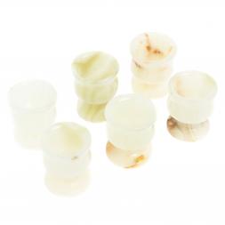 Подарочный набор из оникса графин и 6 стопок в футляре (3х5)