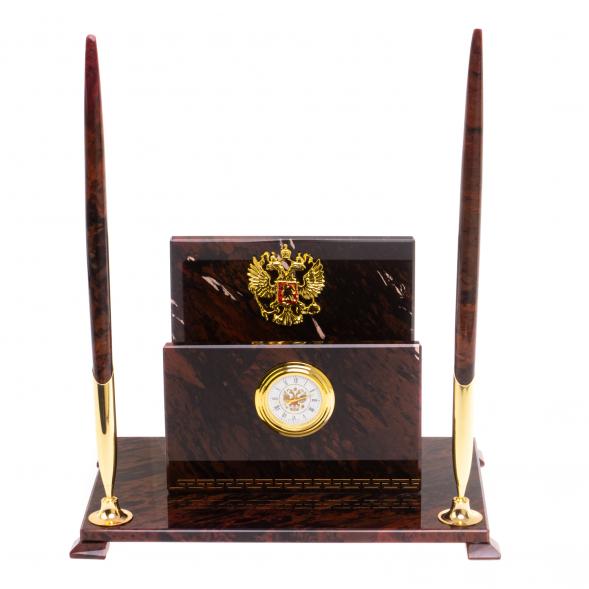 Настольный набор &amp;quot;Классический&amp;quot; из обсидиана 126784