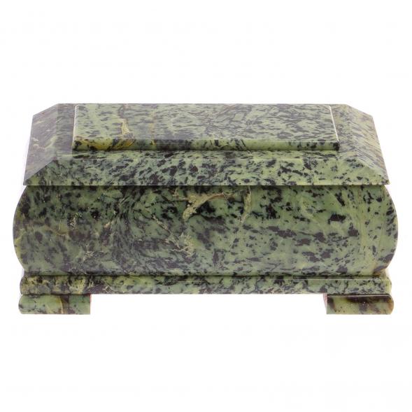 Шкатулка &amp;quot;Купюра&amp;quot; из нефрита 18х10х8,5 см 126036
