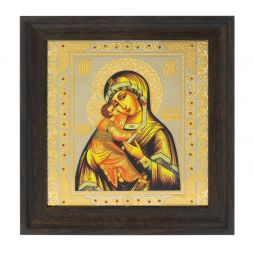 Икона &amp;quot;Владимирская БМ&amp;quot; багет 22,5х23,5х2 см Златоуст