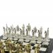 Шахматы &amp;quot;Русь&amp;quot; из мрамора и змеевика на каменных подставках 44х44 см 128512