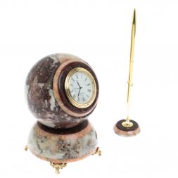 Часы -шар &amp;quot;Антистресс&amp;quot; из креноида с ручкой