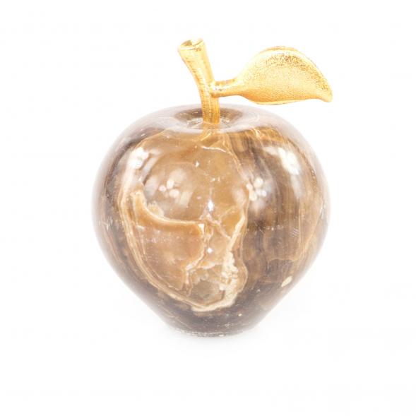 Яблоко сувенирное оникс коричневый 5х6 см (2) 121811