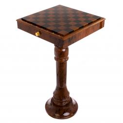 Шахматный стол с фигурами &amp;quot;Классический&amp;quot; камень обсидиан