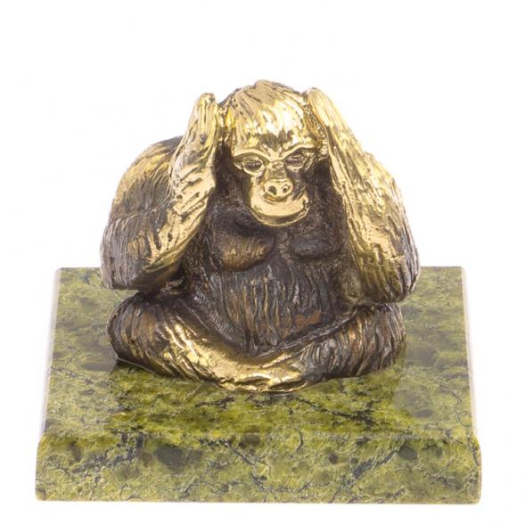 Обезьяна &amp;quot;Ничего не слышу&amp;quot; из змеевика 116761