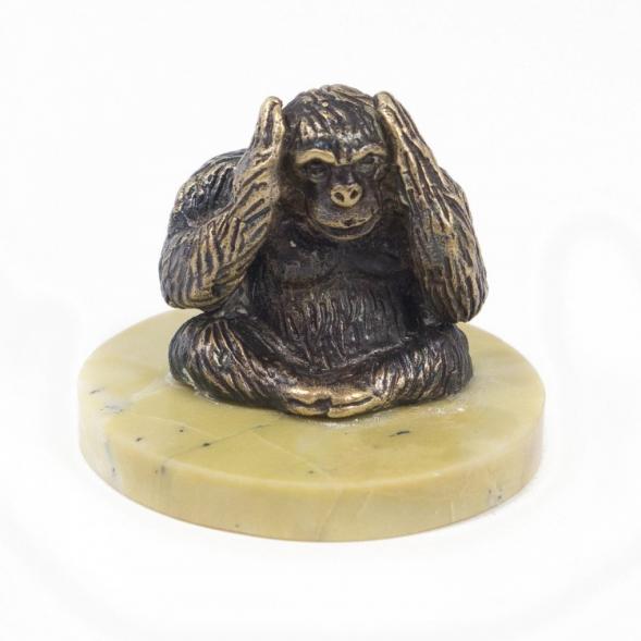 Обезьяна &amp;quot;Ничего не слышу&amp;quot; из змеевика 116761