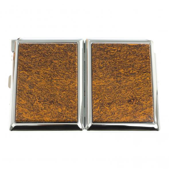 Портсигар на 20 сигарет с зажигалкой камень яшма змеиная 123420