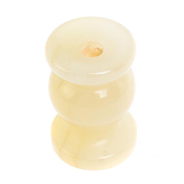 Подсвечник церковный из медового оникса 3х4,5 см (1,2х1,8) 126481