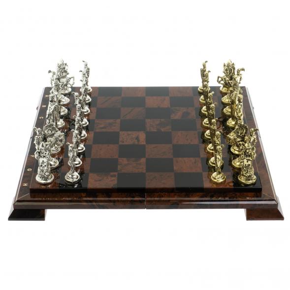 Шахматы &amp;quot;Рыцари крестоносцы&amp;quot; доска 40х40 см из обсидиана 128360