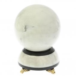 Шар &amp;quot;Антистресс&amp;quot; 13 см на подставке камень мрамор 13х13х19 см