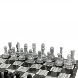Шахматы "Традиционные" 44х44 см из мрамора и габбро-диабаза