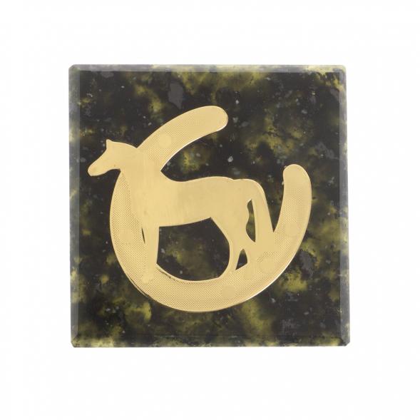 Магнит &amp;quot;Лошадь с подковой&amp;quot; змеевик 116215