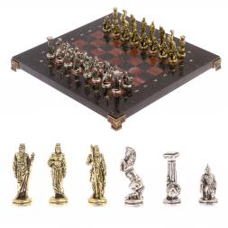 Шахматы &amp;quot;Царь Леонид&amp;quot; доска 28х28 см лемезит