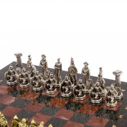 Шахматы &amp;quot;Царь Леонид&amp;quot; доска 28х28 см лемезит