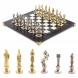 Шахматы &amp;quot;Ренессанс&amp;quot; доска 36х36 см мрамор фигуры цвет золото / серебро 119382
