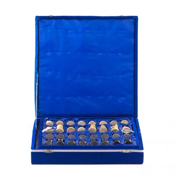 Настольные шахматы &amp;quot;Дебют&amp;quot; доска 30х30 см камень ракушечник мрамор 121660