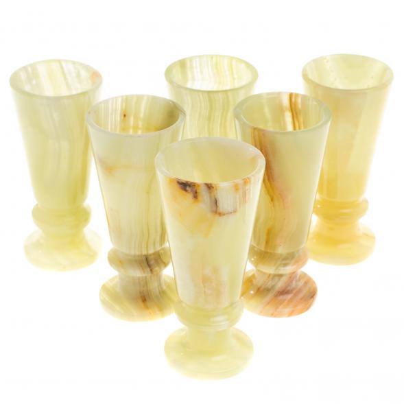 Набор рюмок &amp;quot;Конус&amp;quot; камень оникс в футляре 3,5х8 см 6 шт 20 мл 123969