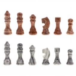 Шахматы с гравировкой &amp;quot;Турнирные&amp;quot; доска 36х36 см мрамор, лемезит