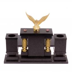 Настольный набор &amp;quot;Орёл&amp;quot; камень родонит