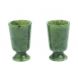 Пара рюмок из нефрита 4,2х4,2х6,5 см 20 мл 128119