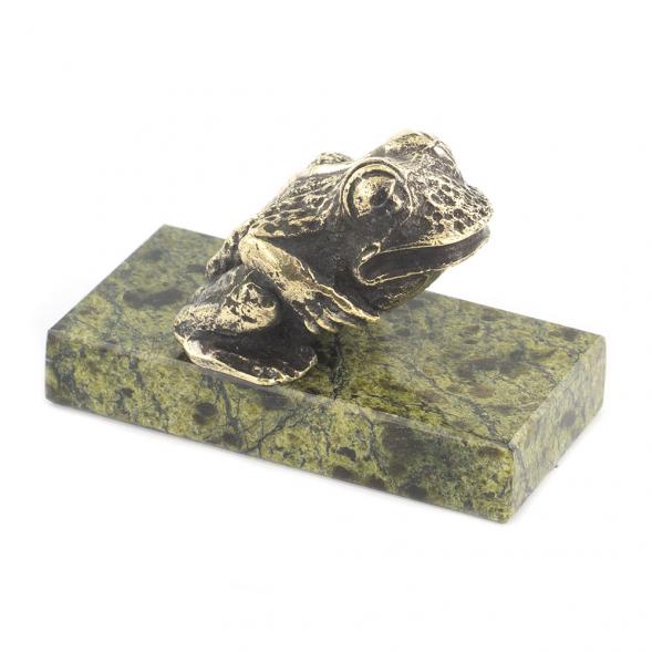 Статуэтка из бронзы и змеевика &amp;quot;Лягушка царевна&amp;quot; 119703