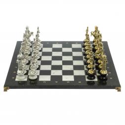 Шахматы &amp;quot;Великая Отечественная война&amp;quot; на подставках доска 48х48 см мрамор/змеевик