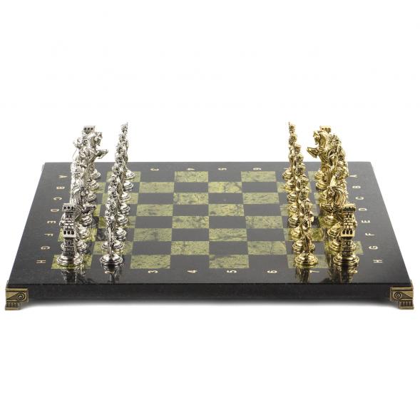 Шахматы &amp;quot;Отечественная война 1812 г.&amp;quot; доска 40х40 см змеевик 120679