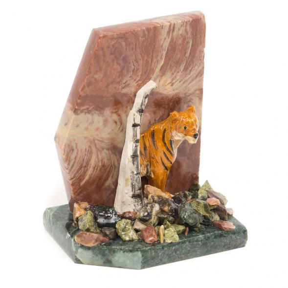 Сувенир из лемезита &amp;quot;Тигр у скалы&amp;quot; 117082