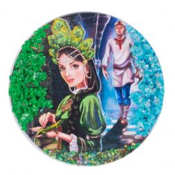 Магнит с рисунком &amp;quot;Хозяйка медной горы&amp;quot; змеевик