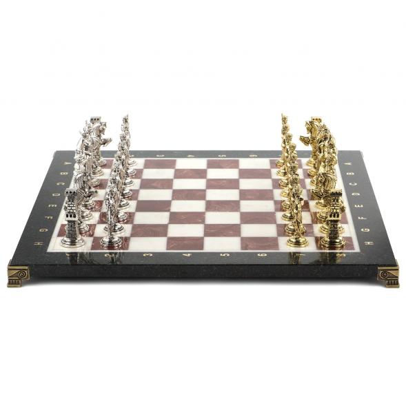 Шахматы &amp;quot;Отечественная война 1812 г.&amp;quot; доска 40х40 см мрамор лемезит 120680