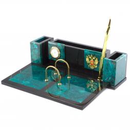 Письменный набор "Люкс" из змеевика