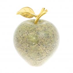 Сувенир "Яблоко" из змеевика 7х7х9 см