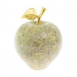 Сувенир "Яблоко" из змеевика 7х7х9 см