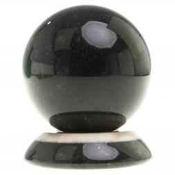Сувенир "Шар Антистресс" из черного змеевика 9 см