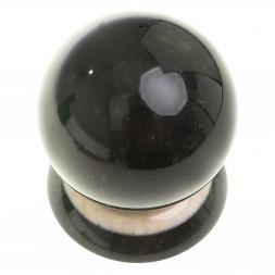 Сувенир "Шар Антистресс" из черного змеевика 9 см