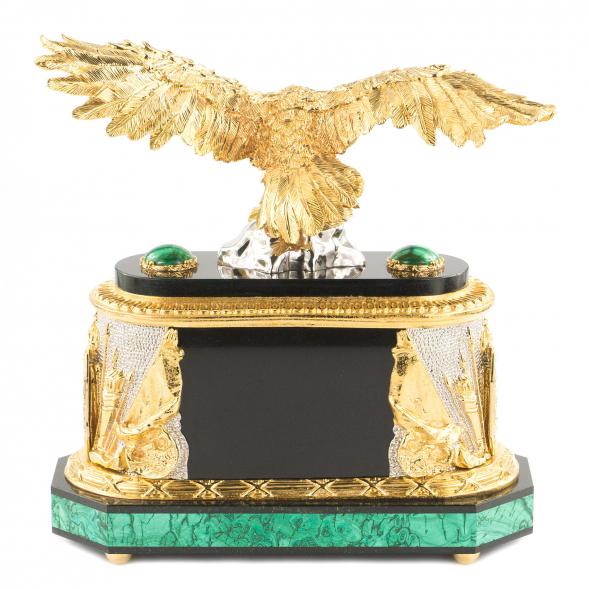Часы &amp;quot;Орел&amp;quot; малахит Златоуст 119797