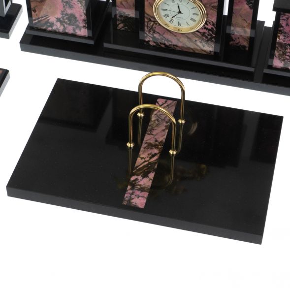 Настольный набор &amp;quot;Георгий Победоносец&amp;quot; из родонита 128961