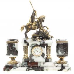 Письменный набор &amp;quot;Георгий Победоносец&amp;quot; из мрамора