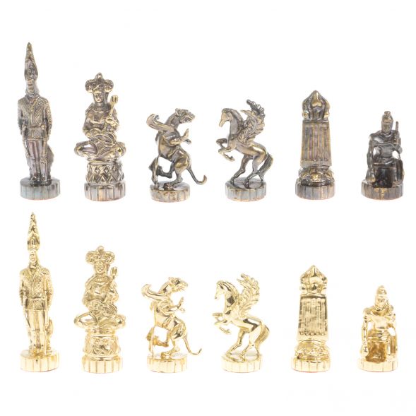 Шахматы настольные &amp;quot;Шахерезада&amp;quot; 40х40 см серый мрамор 127260