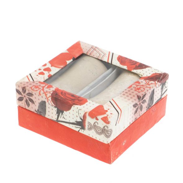 Набор стопок 2 шт из ракушечника 60 мл 5х5х8 см (2х3,5)(2) 128041