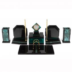 Письменный набор из змеевика &amp;quot;Куб&amp;quot;