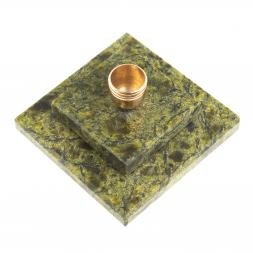 Подсвечник церковный из змеевика 4,5х2,5 см