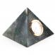 Часы &amp;quot;Пирамида&amp;quot; камень змеевик темный 10х10х8 см 113186