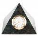 Часы &amp;quot;Пирамида&amp;quot; камень змеевик темный 10х10х8 см 113186