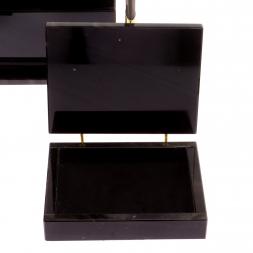 Письменный набор &amp;quot;Оптимал плюс&amp;quot; из черного обсидиана