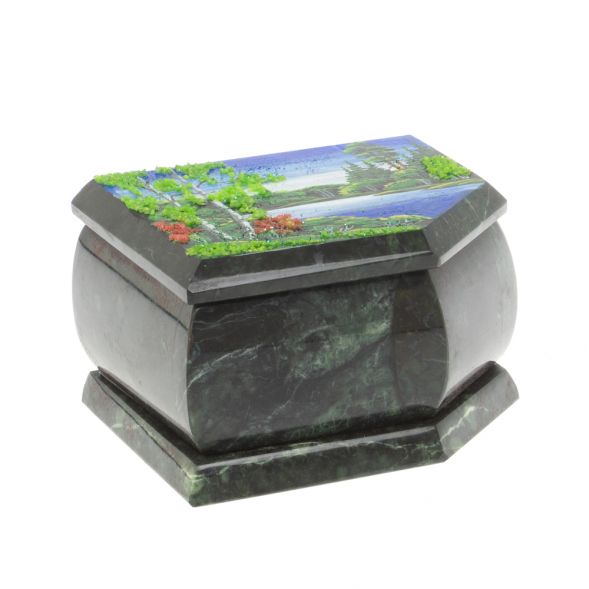 Шкатулка с расписной крышкой &amp;quot;Лето&amp;quot; 11х9х6,5 см 127577