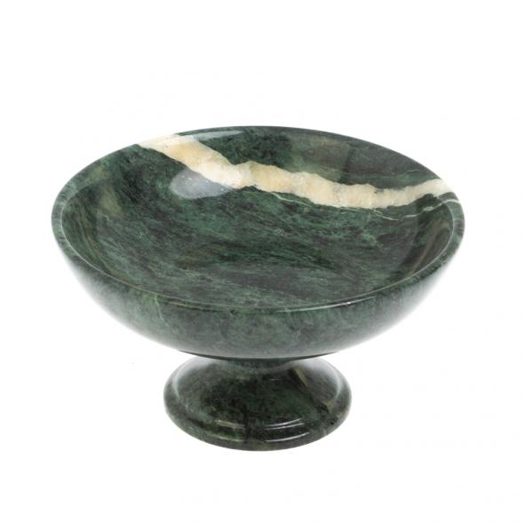 Креманка из шабровского змеевика 14,5х14,5х7,5 см 127740